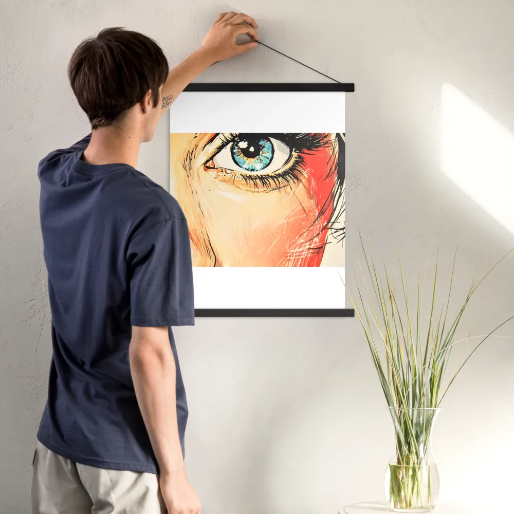 Gaze of Emotion | Poster With Black Wood Hanger | 18″×24″