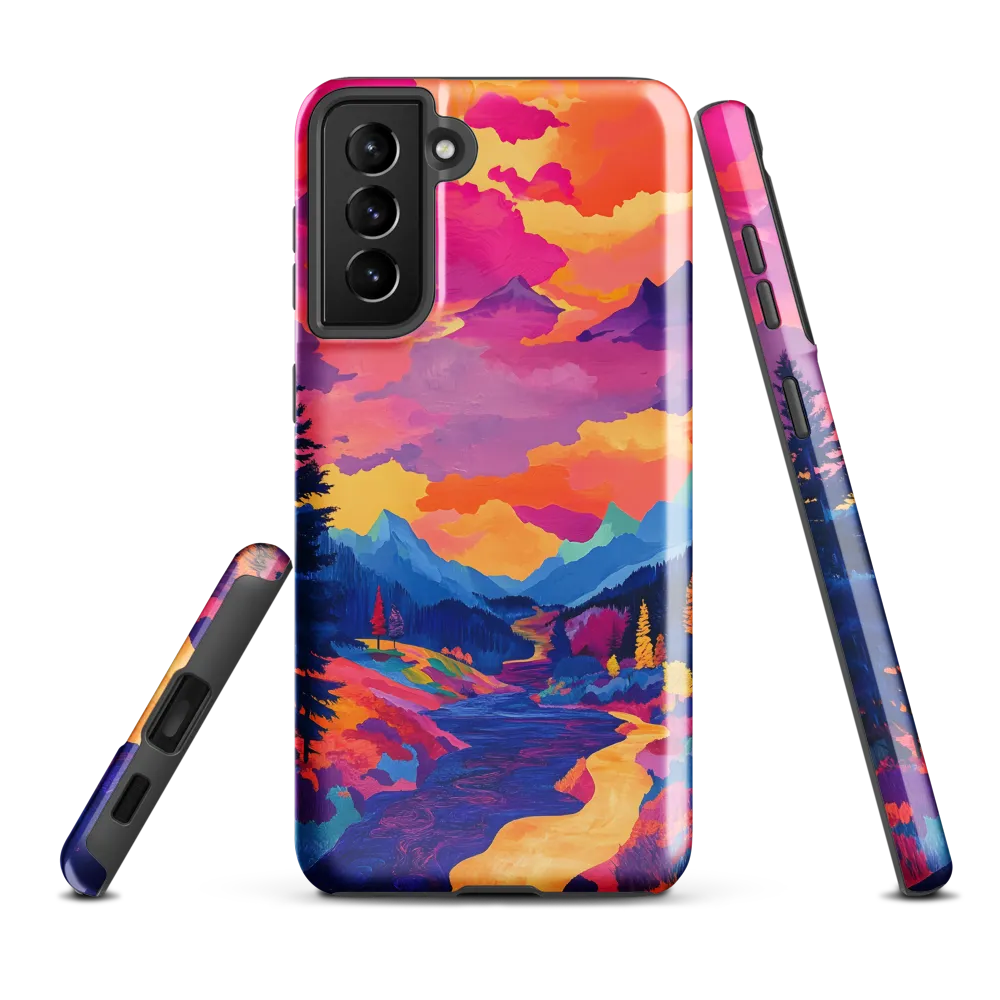 Radiant Serenity: A Surreal Landscape | Phone Case |  S21 Plus | Tough Case | Glossy