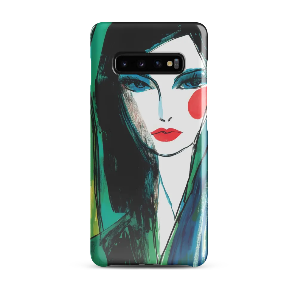 The Enigmatic Gaze | Phone Case |  S10 Plus | Snap Case | Glossy