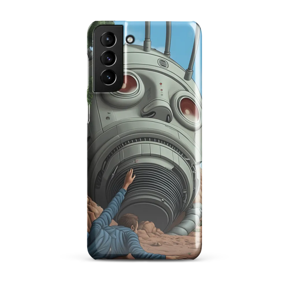 The Descent into Technological Abyss | Phone Case |  S21 Plus | Snap Case | Glossy