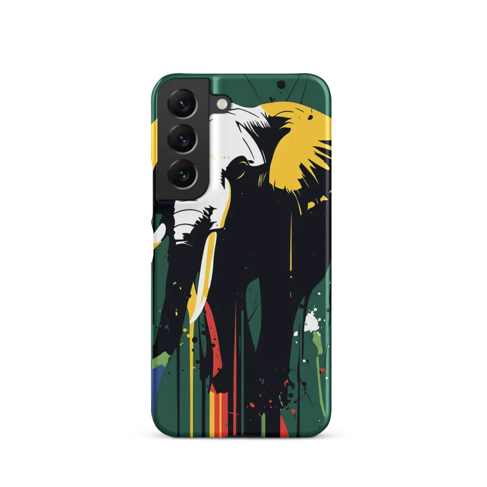 Majestic Minimalism: The Colorful Elephant