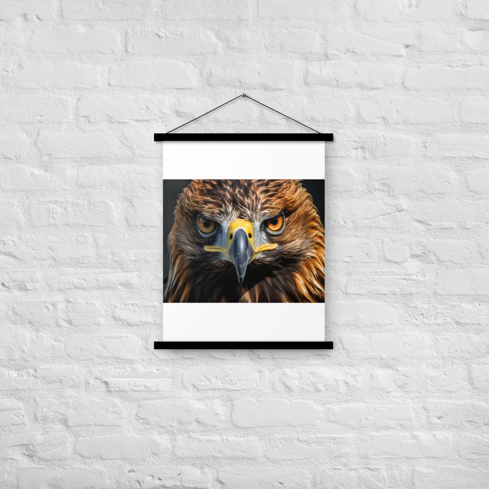 The Intensity of the Eagle | Poster With Black Wood Hanger | 18″×24″