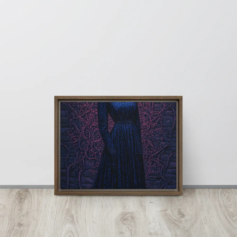 Veil of Enigma | Canvas with Brown Frame | 12″×16″