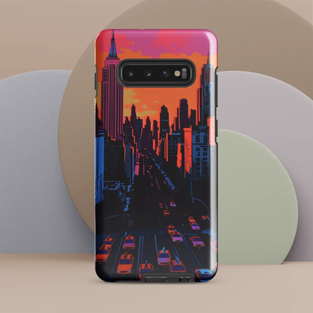 Sunset Over Skyscrapers | Phone Case |  S10 Plus | Tough Case | Glossy