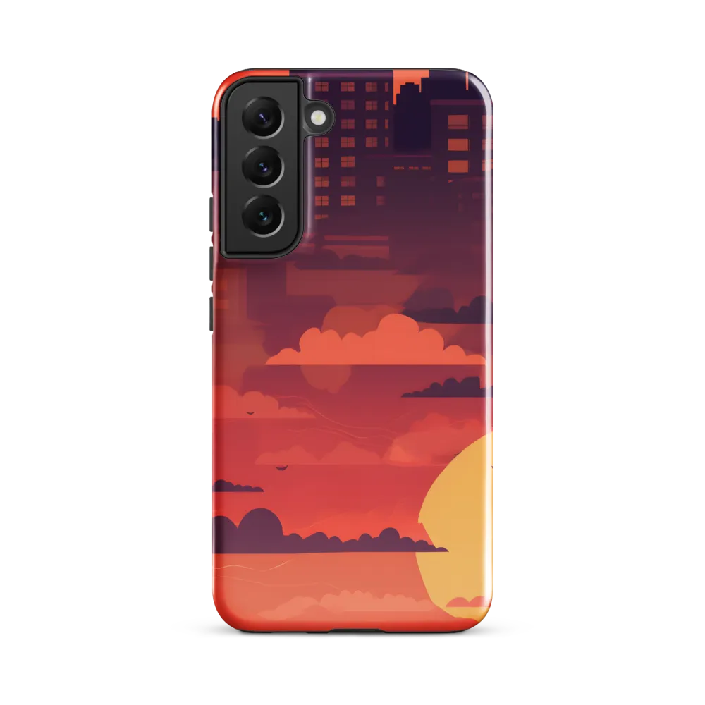Urban Dusk: A Symphony of Cityscapes | Phone Case |  S22 Plus | Tough Case | Glossy