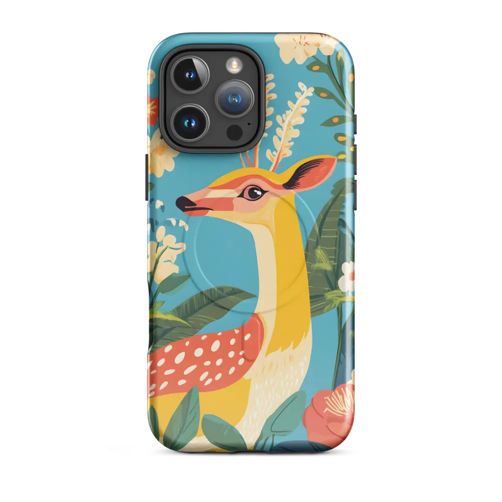 Serene Majesty: A Vibrant Deer Amidst Flora