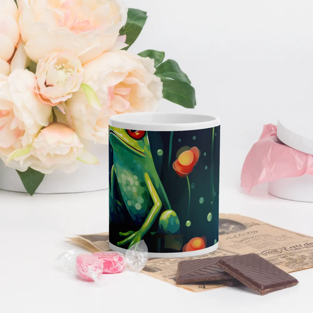 Playful Frogs in a Lush Pond | Mugs | Multiple Sizes & Colors