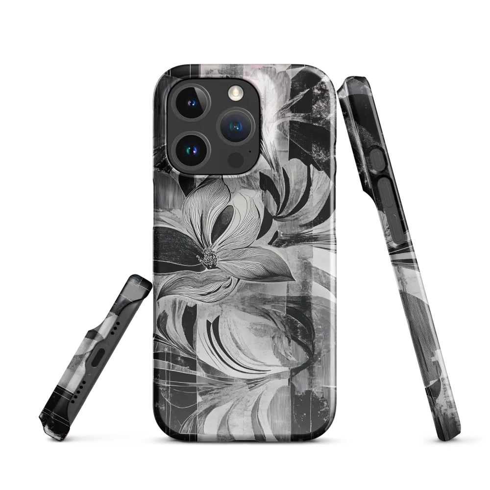 Floral Fusion in Monochrome