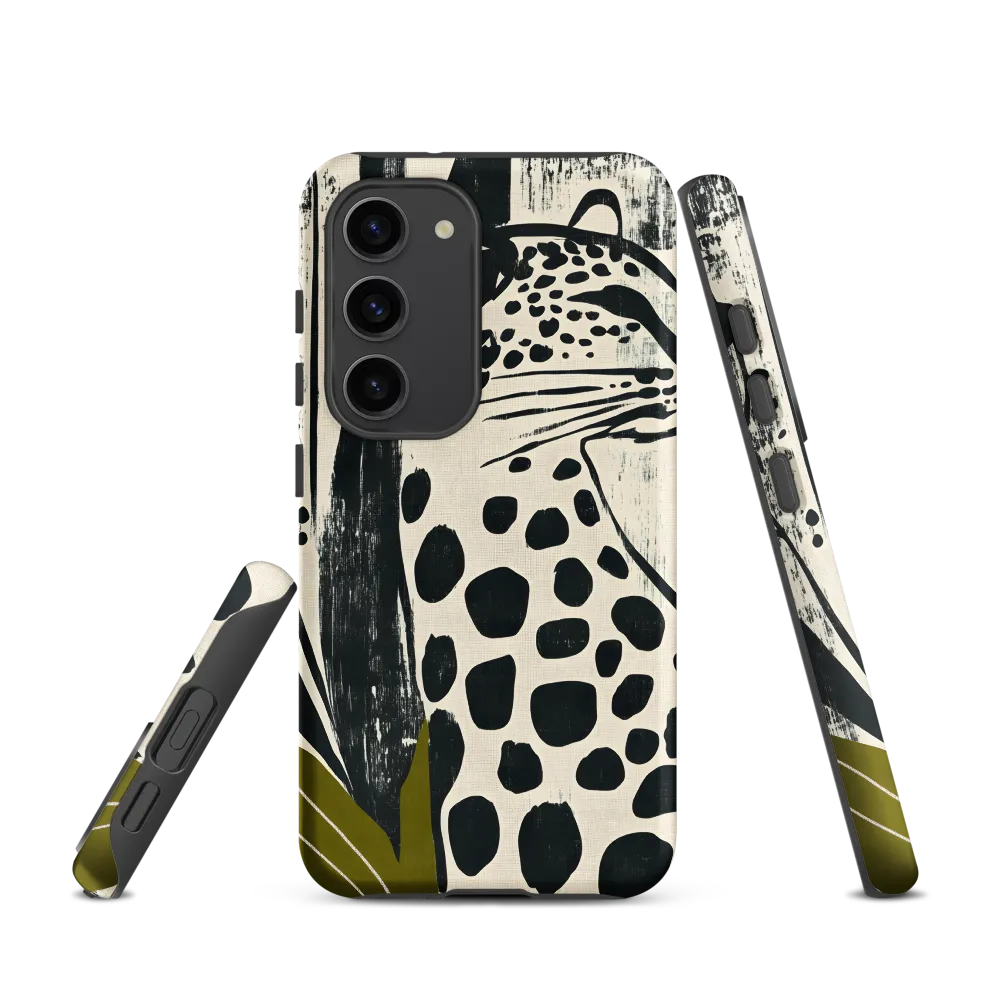 Leopard in Silhouette: A Modern Appeal | Phone Case |  S23 | Tough Case | Matte