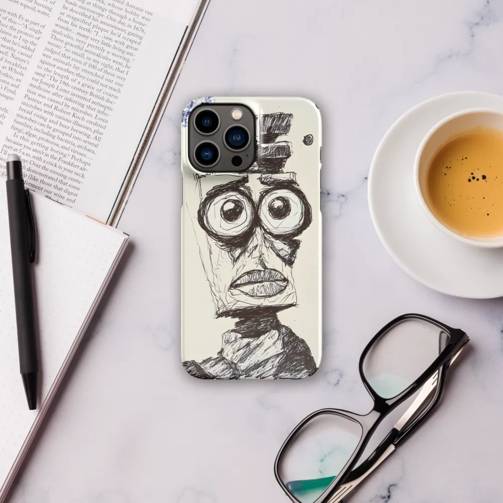 Abstract Surrealist Figure in Cubism | Phone Case |  13 Pro Max | Snap Case | Glossy