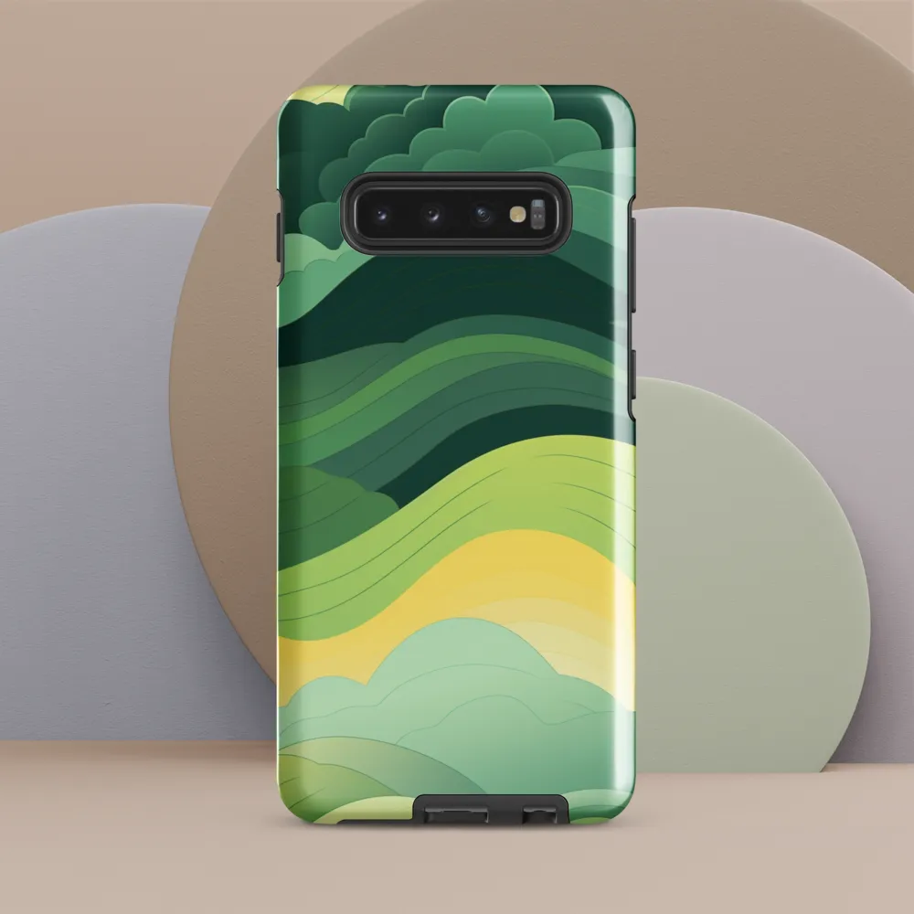 Serenity in Green | Phone Case |  S10 Plus | Tough Case | Glossy