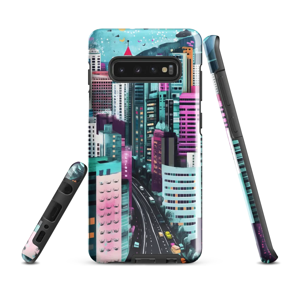 Vibrant Urban Symphony | Phone Case |  S10 Plus | Tough Case | Glossy