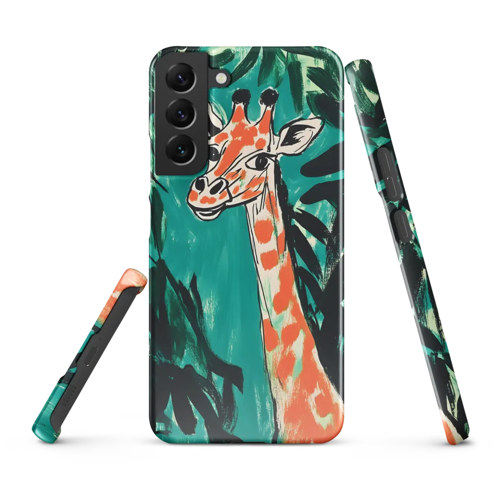 Curious Giraffe in Lush Greenery | Phone Case |  S22 Plus | Snap Case | Glossy
