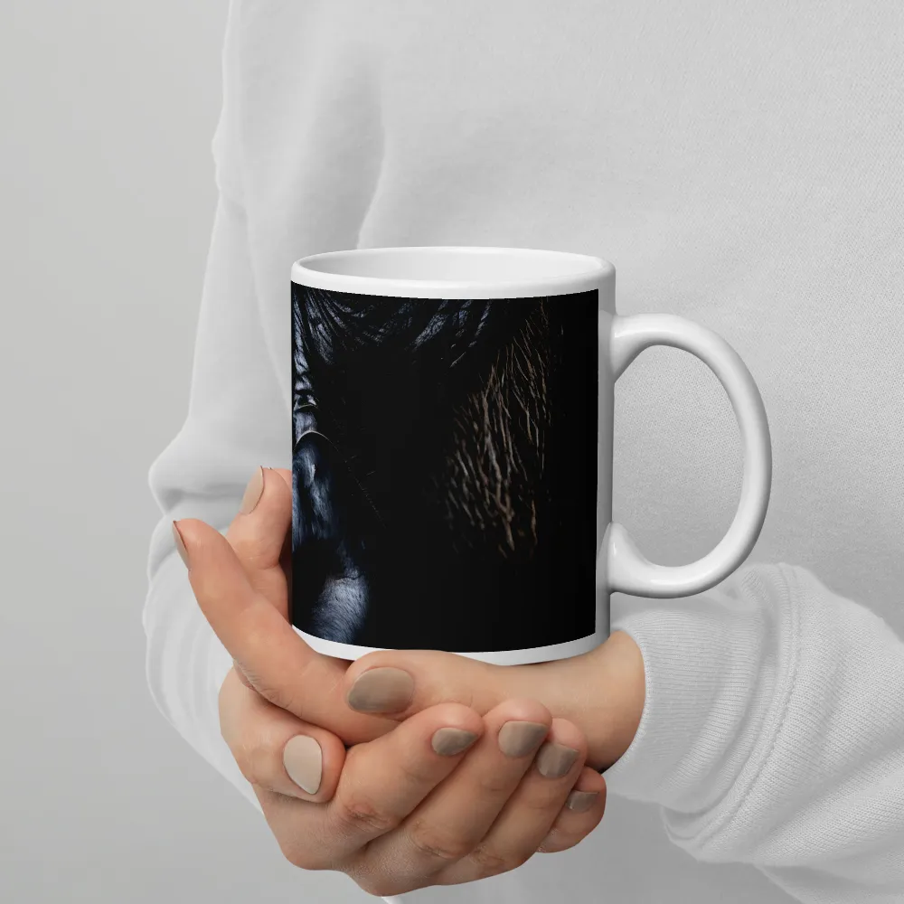 Gaze of the Wild: A Gorilla's Portrait | Mugs | Multiple Sizes & Colors