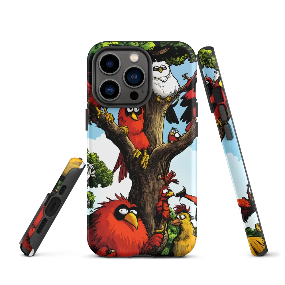 Whimsical Avian Gathering