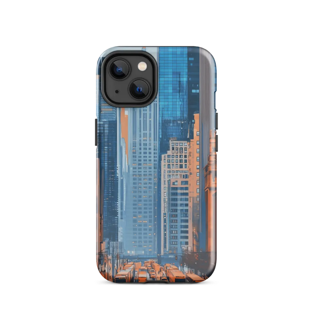 Urban Symphony in Blue and Orange