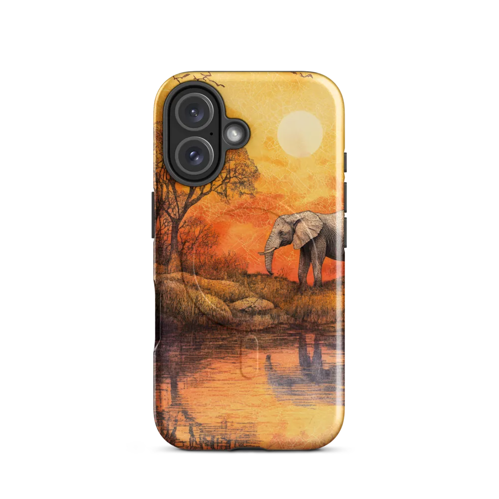 Elephant's Serenity at Dusk