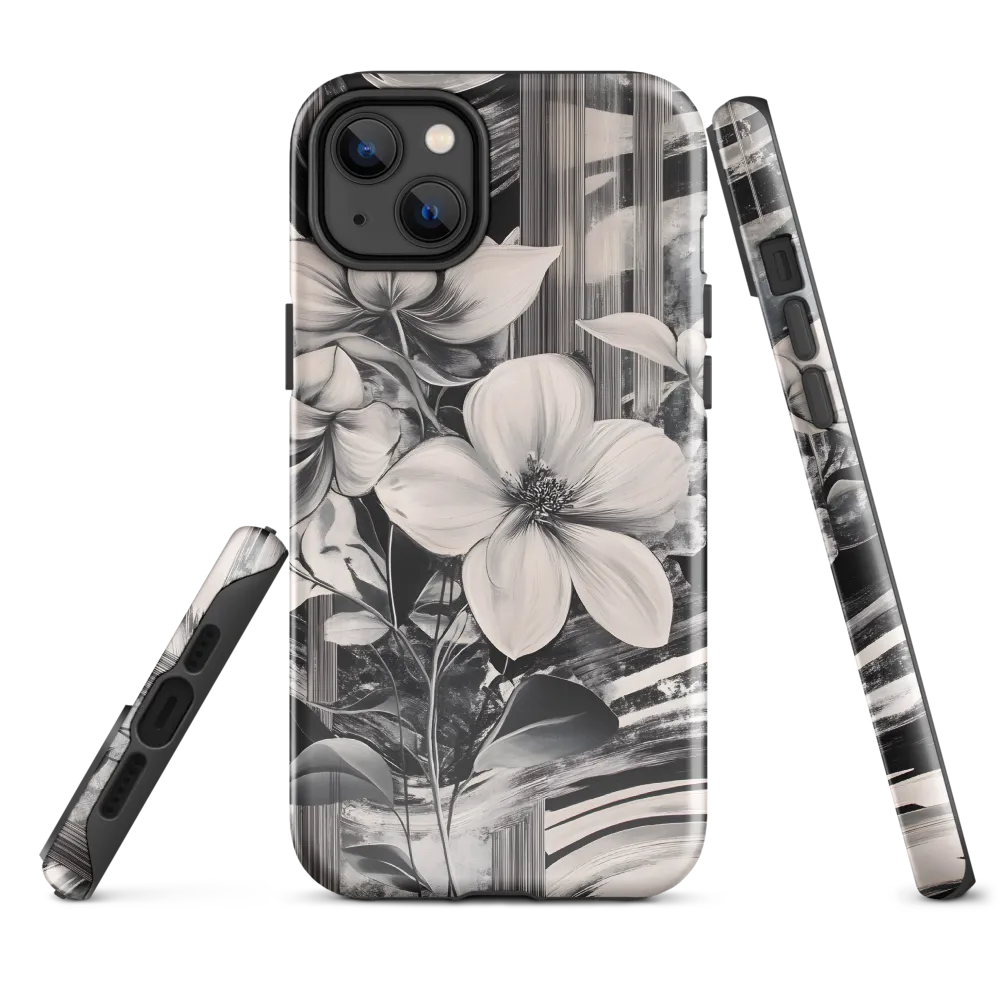 Ethereal Bloom: A Dance of Monochromes