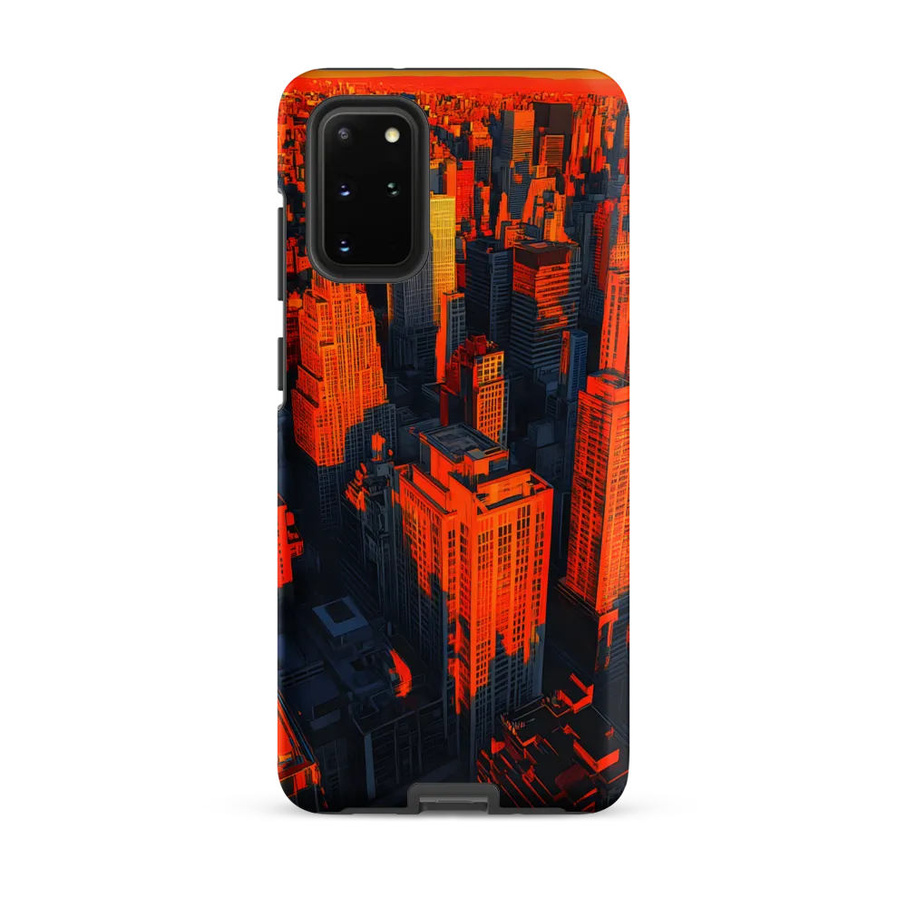 Urban Dawn: A Digital Ode to Skyscrapers | Phone Case |  S20 Plus | Tough Case | Matte
