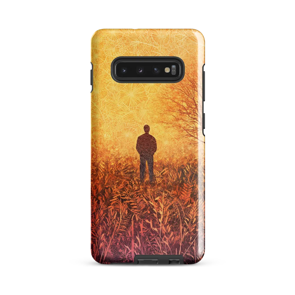 Contemplation in a Surreal Landscape | Phone Case |  S10 Plus | Tough Case | Glossy