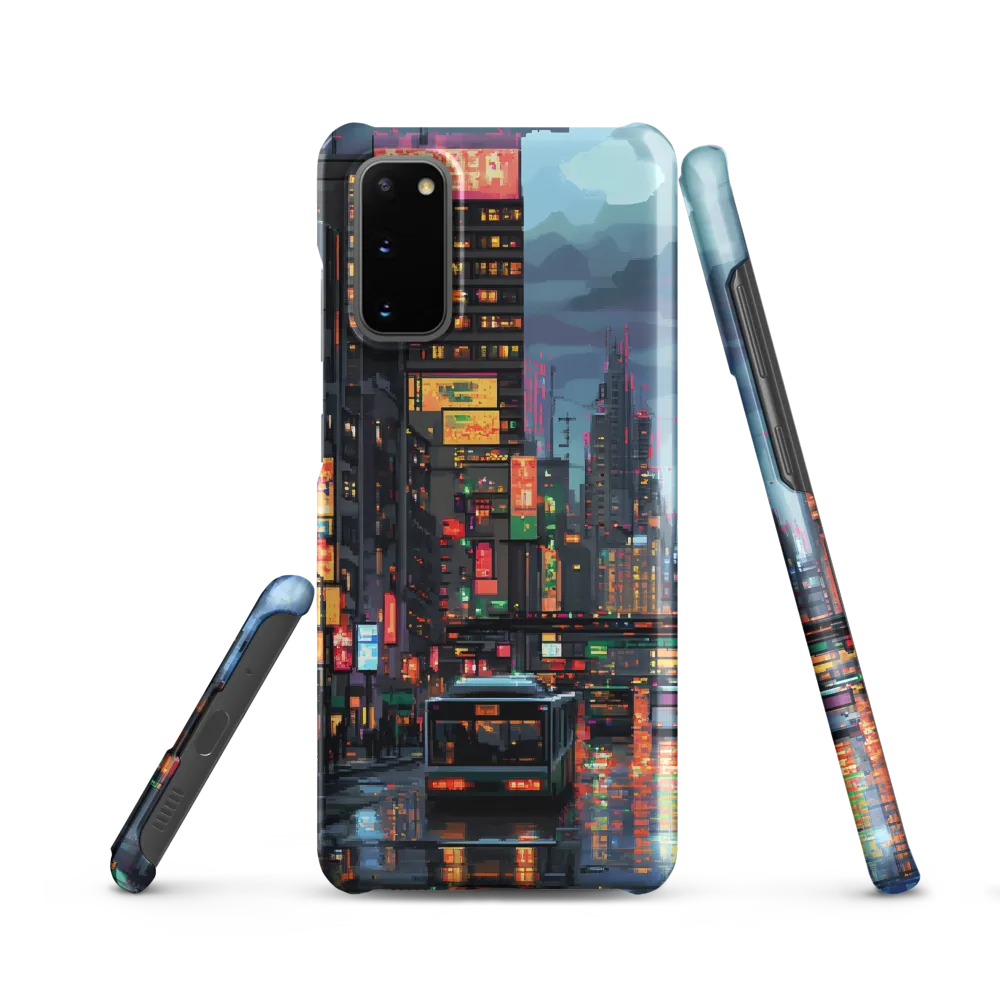 Neon Dreams: A Pixelated Urban Night