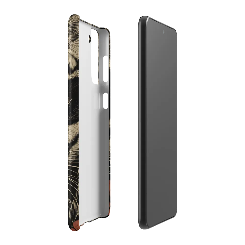 Feline Majesty: The Human-Leopard Connection | Phone Case |  S21 Plus | Snap Case | Matte