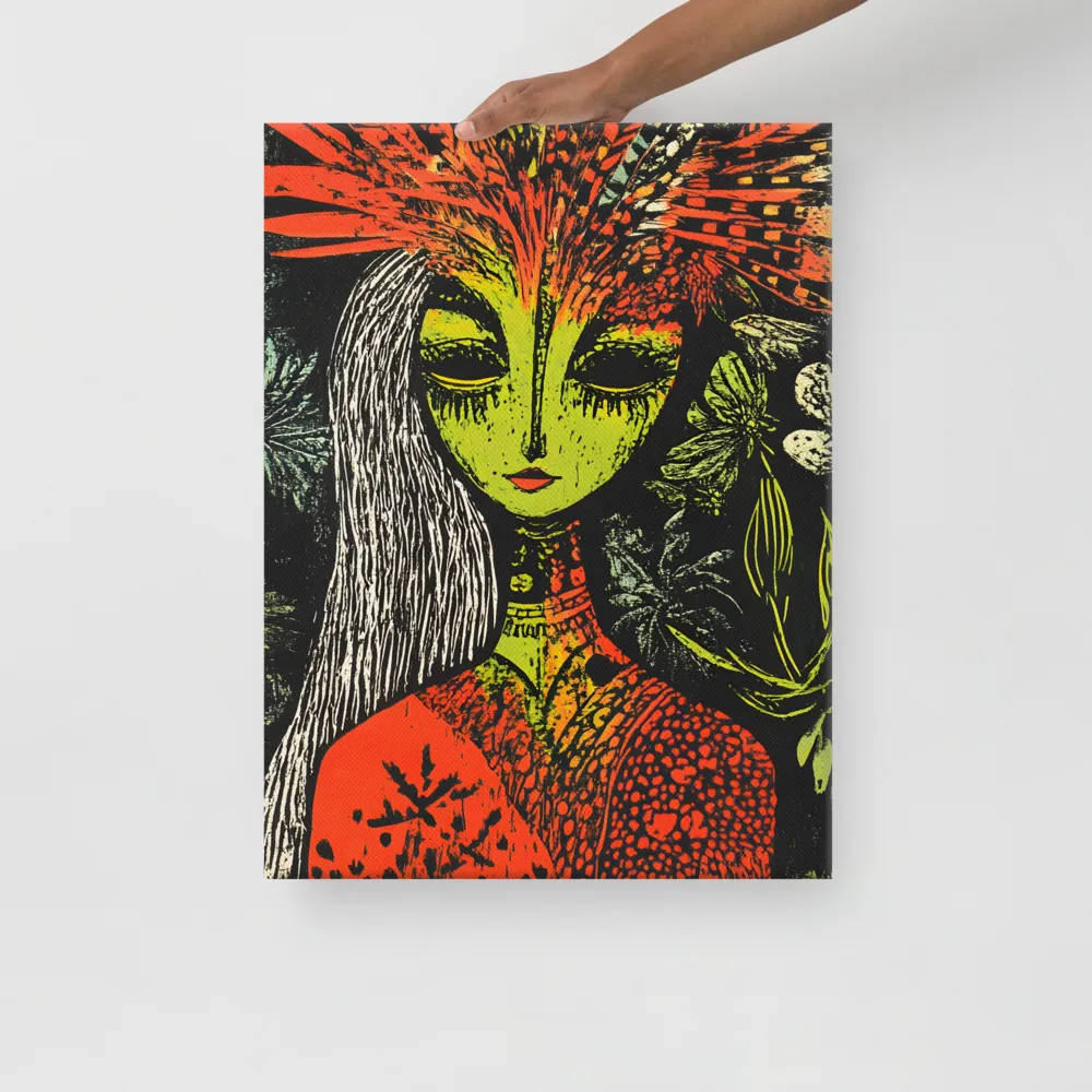 Mystical Flora: A Surreal Portrait