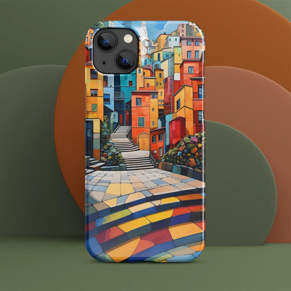 Vibrant Village: A Cubist Journey
