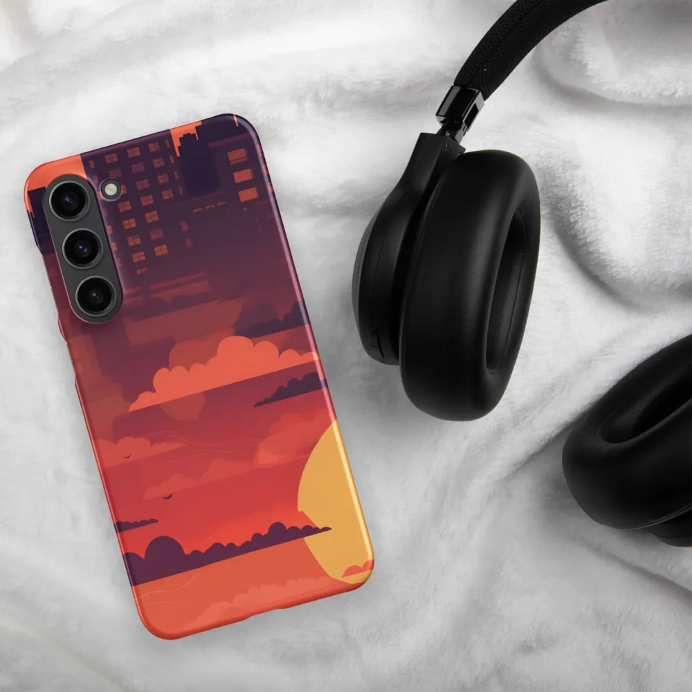 Urban Dusk: A Symphony of Cityscapes | Phone Case |  S23 Plus | Snap Case | Matte