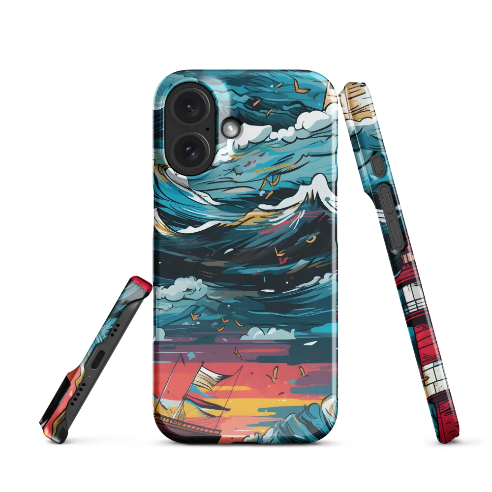 Turbulent Seas: A Lighthouse Adventure | Phone Case |  16 | Snap Case | Glossy