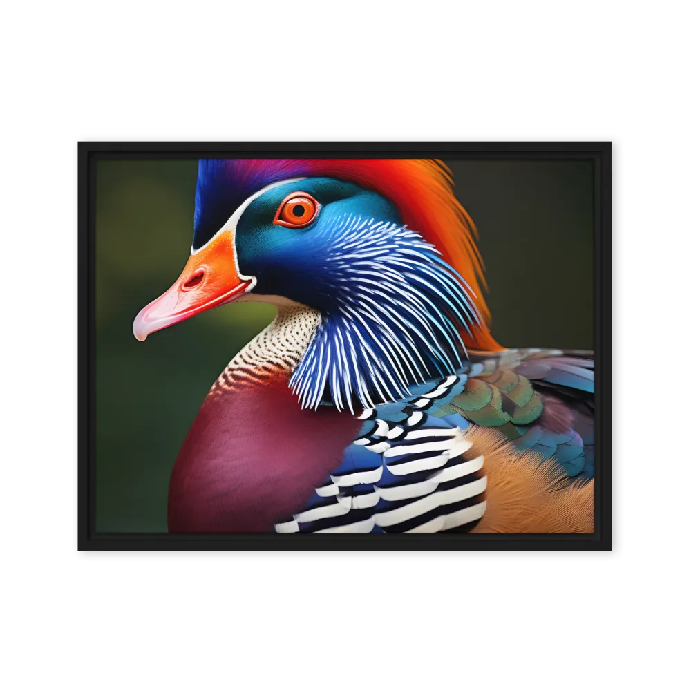 The Majestic Mandarin | Canvas with Black Frame | 18″×24″