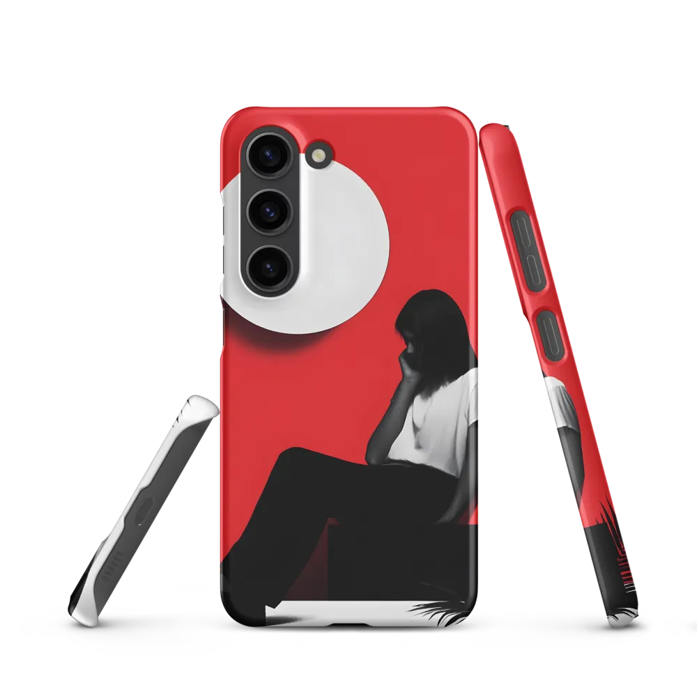 Contemplation in Red | Phone Case |  S23 | Snap Case | Matte
