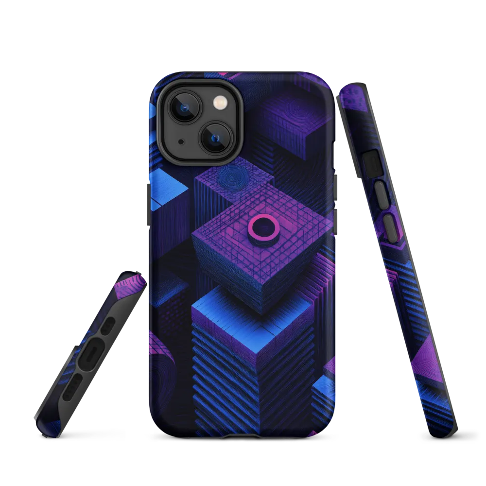 Geometric Dreams in Blue and Purple