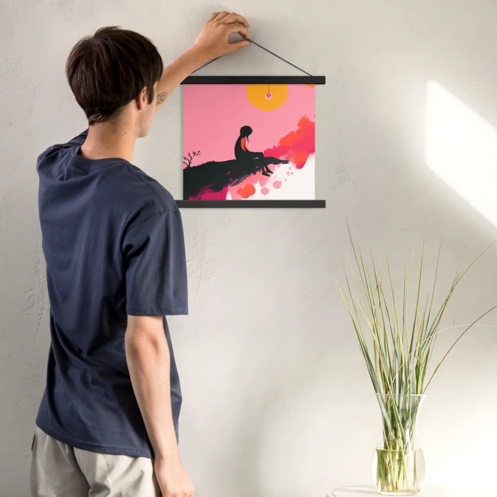 Whispers of the Sun | Poster With Black Wood Hanger | 14″×14″