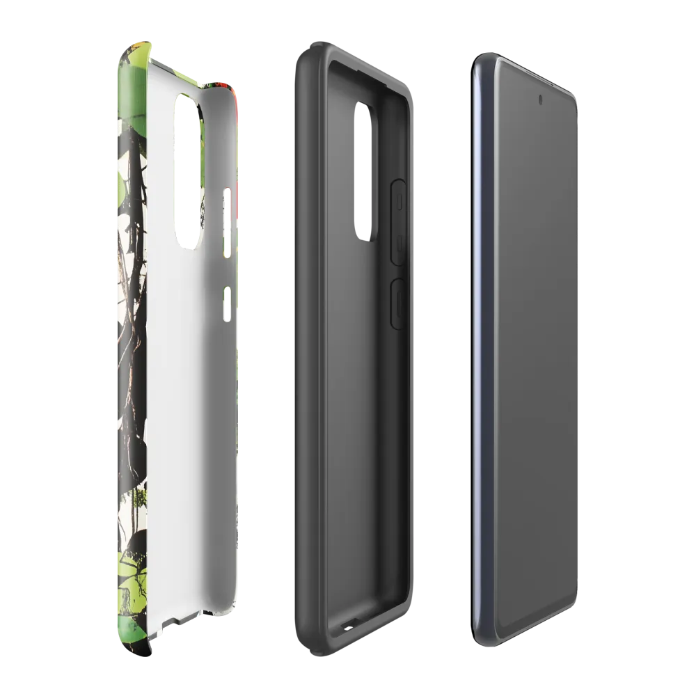 Nature's Geometry: A Contemporary Collage | Phone Case |  S20 FE | Tough Case | Glossy