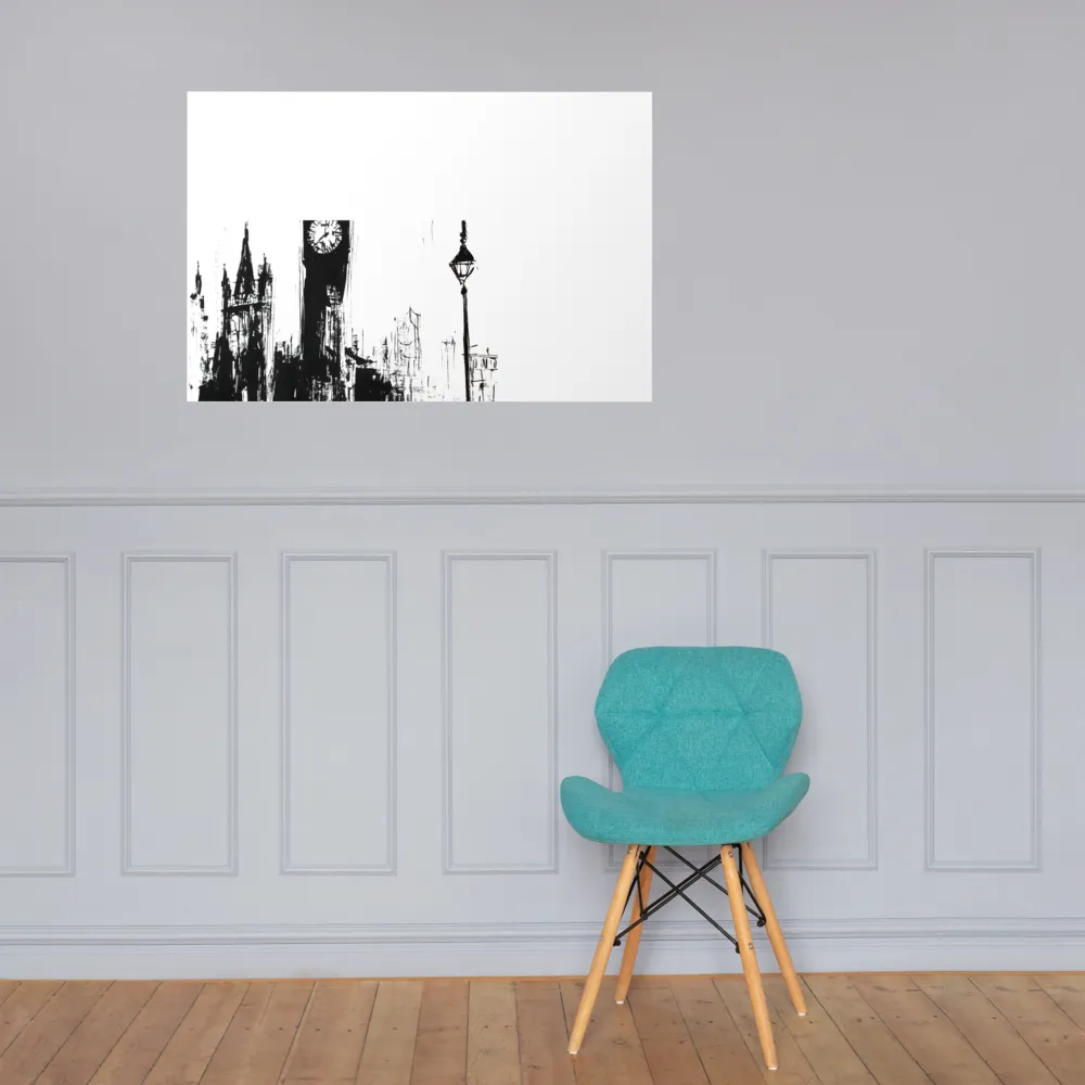 Clock Tower in Motion | Poster | 24″×36″