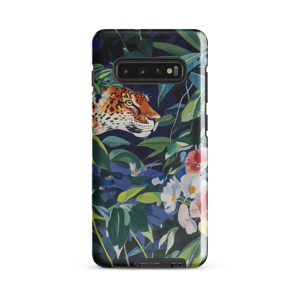 Hidden Majesty: The Jaguar Amongst Tropical Splendor | Phone Case |  S10 Plus | Tough Case | Glossy