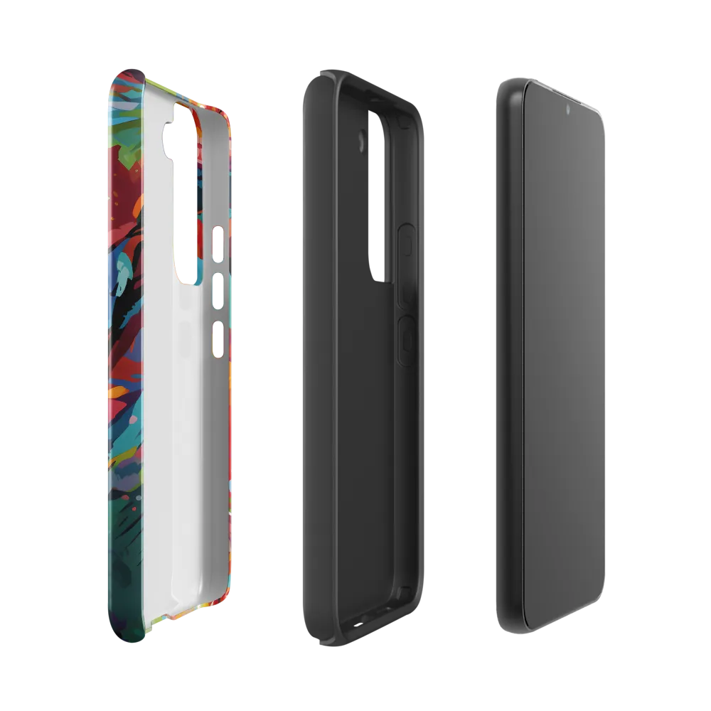 Colorful Lizard: An Abstract Adventure | Phone Case |  S22 | Tough Case | Glossy