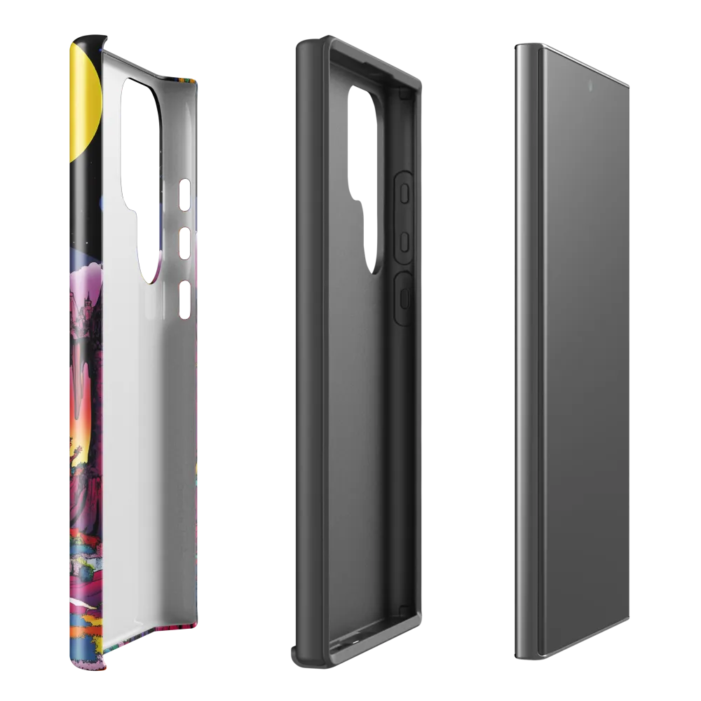 Celestial Dreams: A Journey Through an Alien Landscape | Phone Case |  S23 Ultra | Tough Case | Glossy