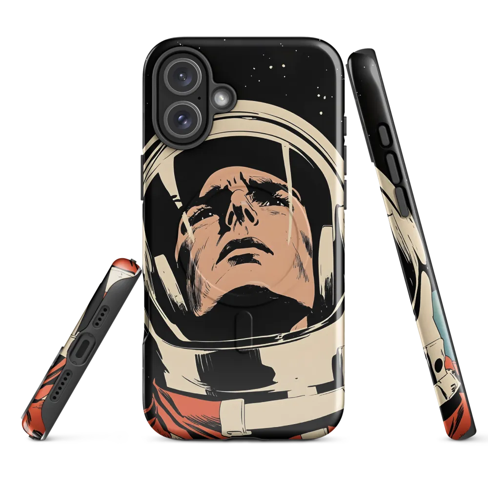 Gaze of the Astronaut | Phone Case |  16 Plus | MagSafe® Tough Case | Glossy