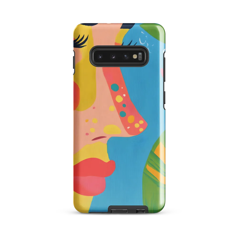 Whimsical Woman: A Modern Portrait | Phone Case |  S10 Plus | Tough Case | Glossy