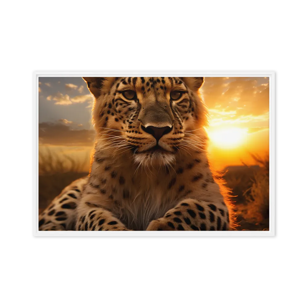 Regal Presence: The Leopard at Sunset