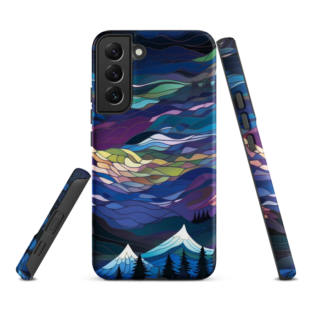 Twilight Peaks: An Abstract Mountain Landscape