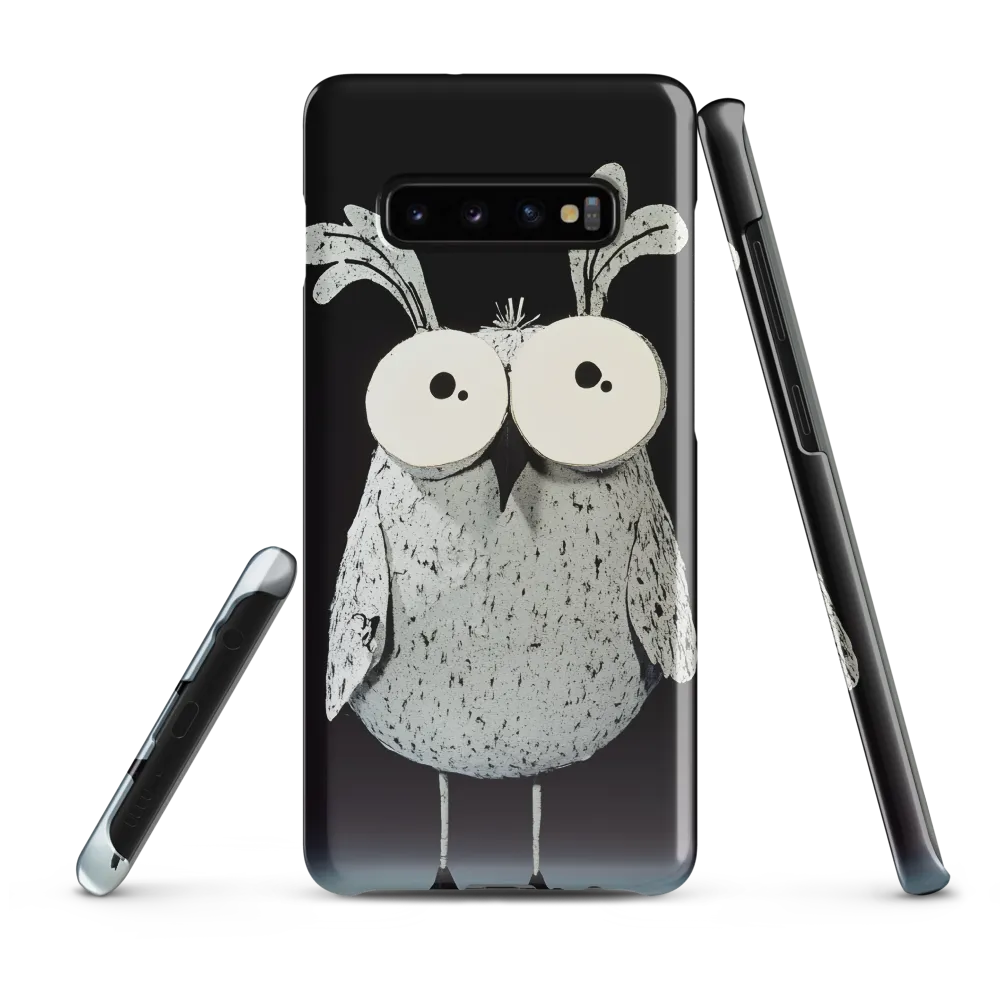 Whimsical Owl in Paper Cutout | Phone Case |  S10 Plus | Snap Case | Glossy