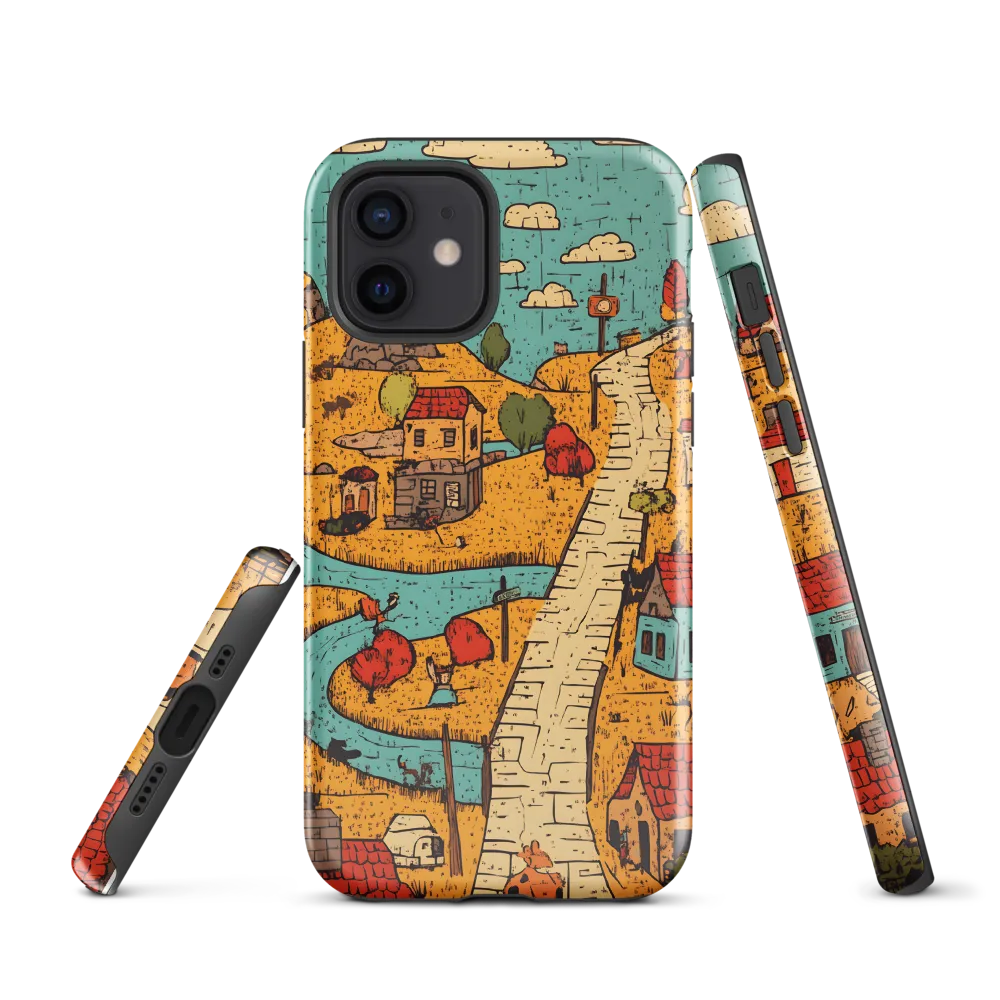Whimsical Village Landscape