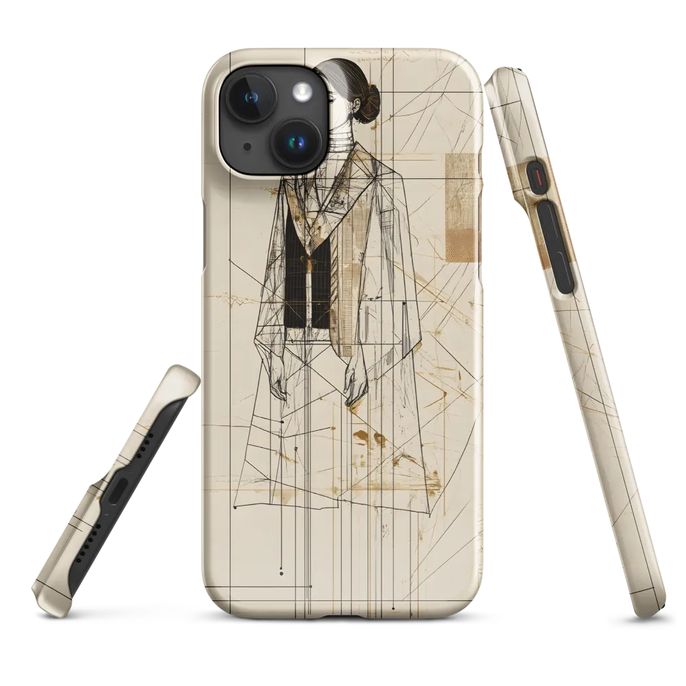 Elegance in Lines | Phone Case |  15 Plus | Snap Case | Glossy