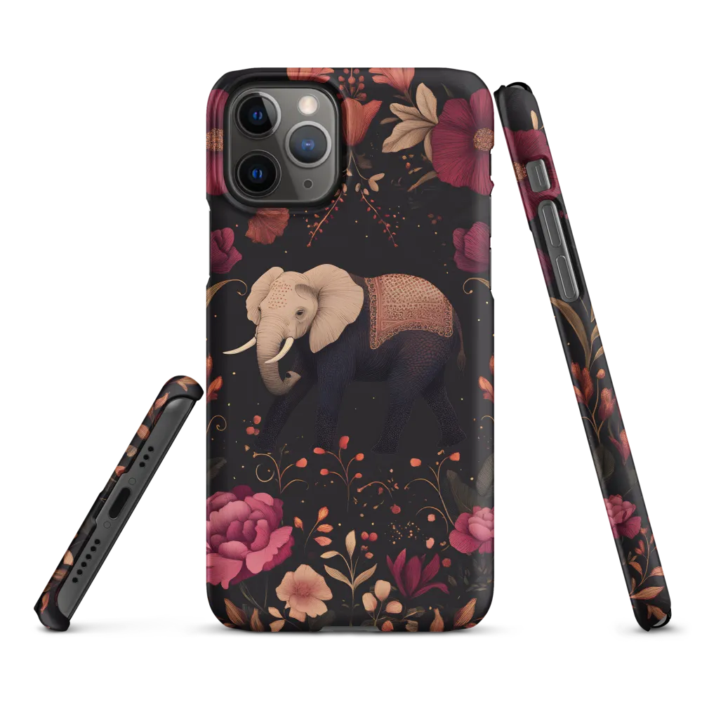 Whispers of the Wild: Elephants and Blooms