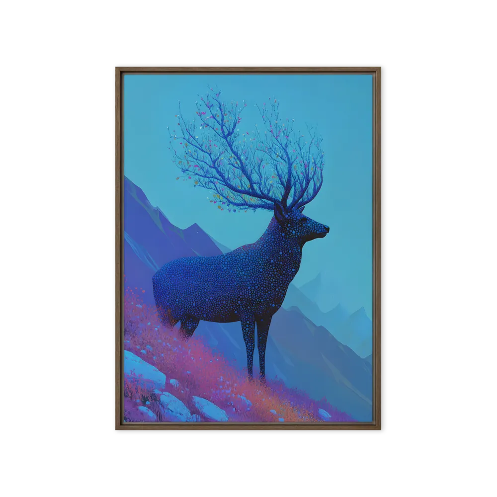 Ethereal Harmony | Canvas with Brown Frame | 20″×28″