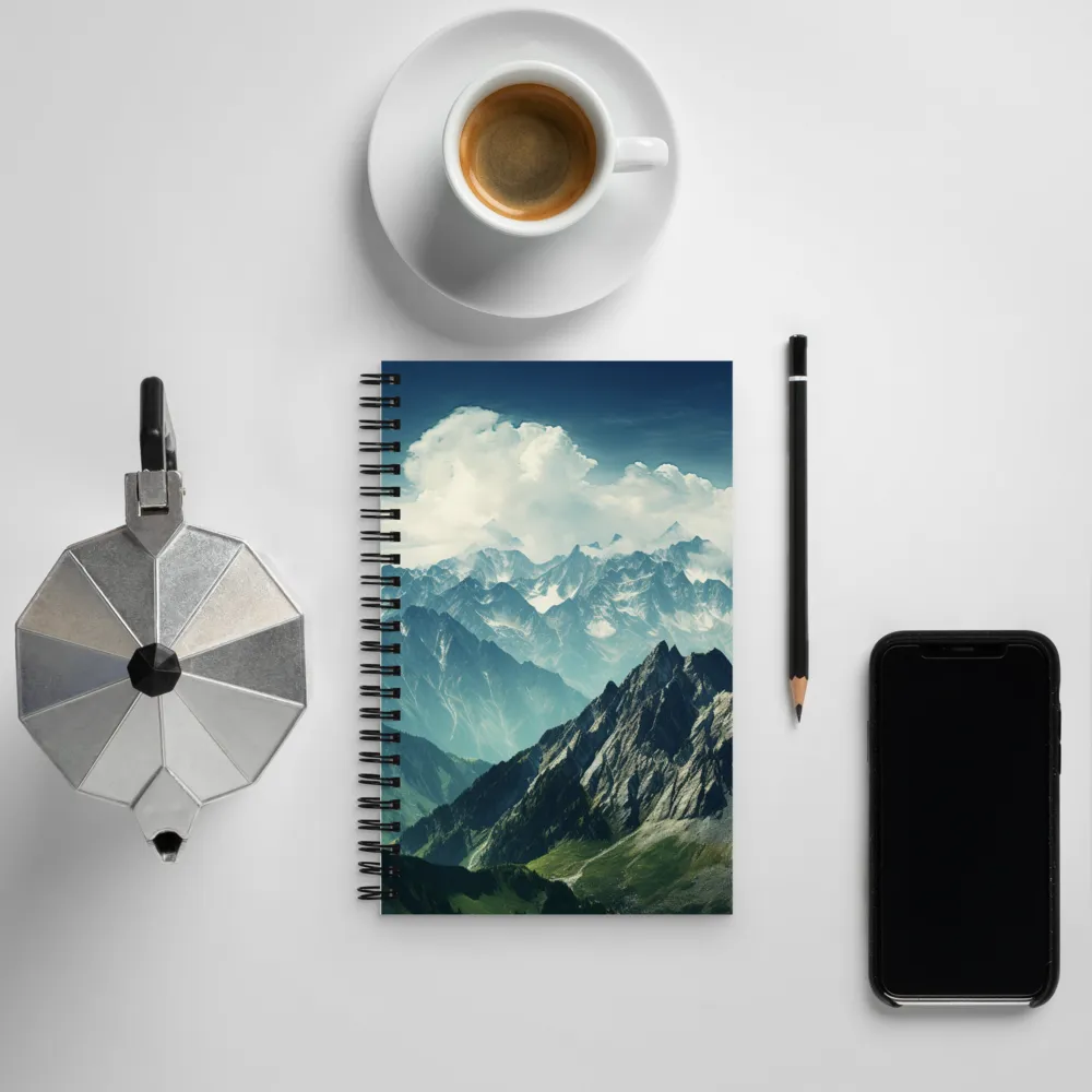 Majestic Mountain Range | Spiral Notebook