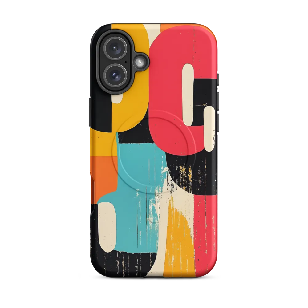 Colorful Curves: Numbers in Harmony | Phone Case |  16 Plus | MagSafe® Tough Case | Matte